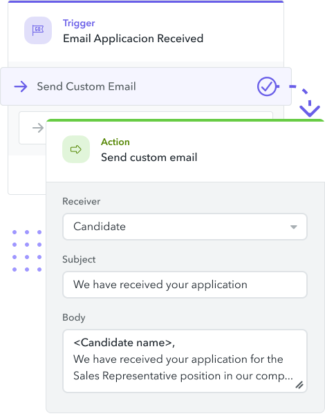 Improve the candidate experience with automated emails Improve the candidate experience with automated emails