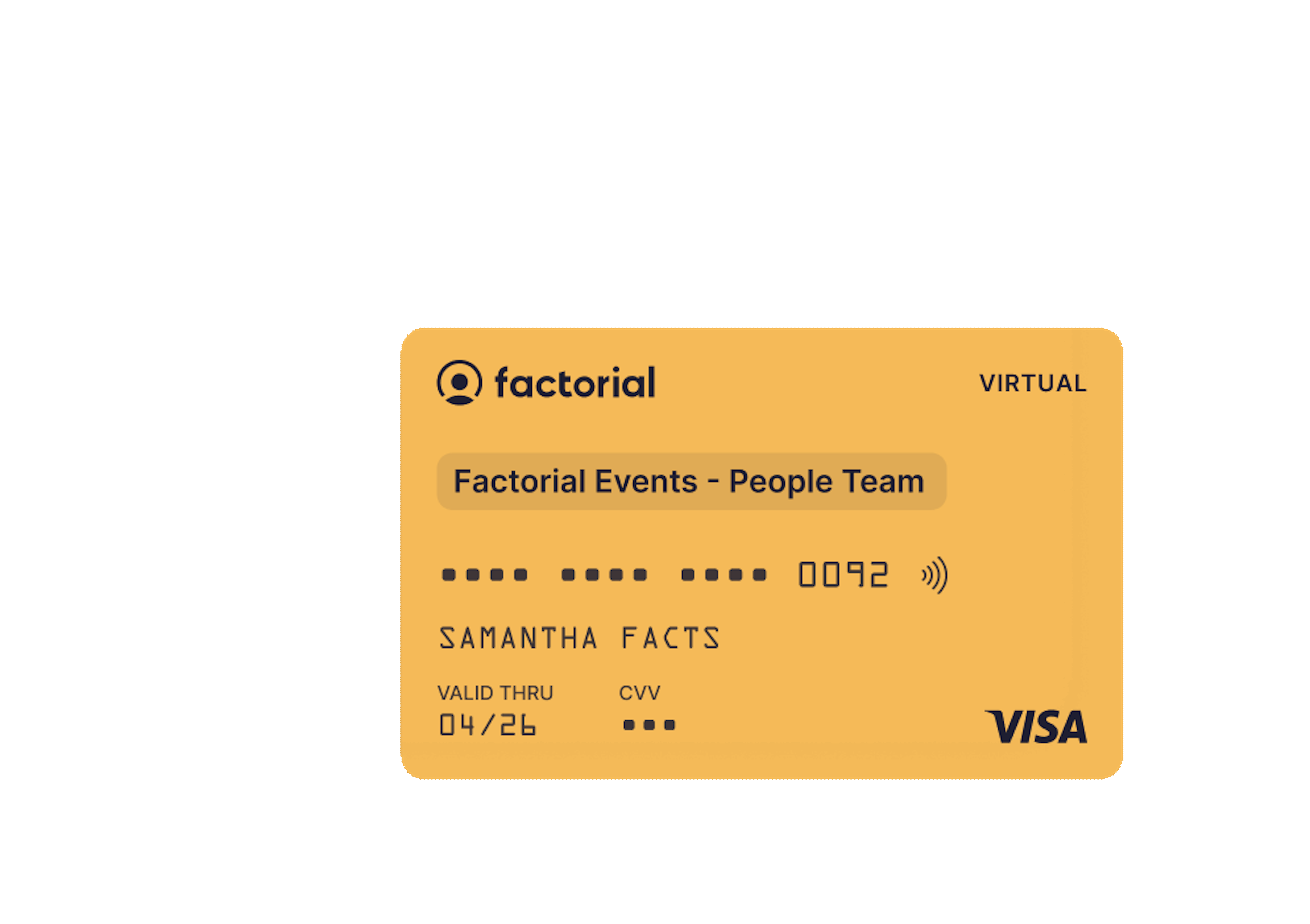 tarjetas gastos empleados factorial