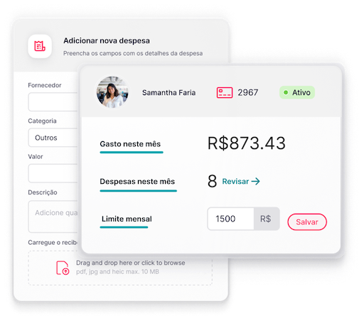 Gestão de gastos com funcionários Controle os gastos com pessoal e faça o reembolso das despesas