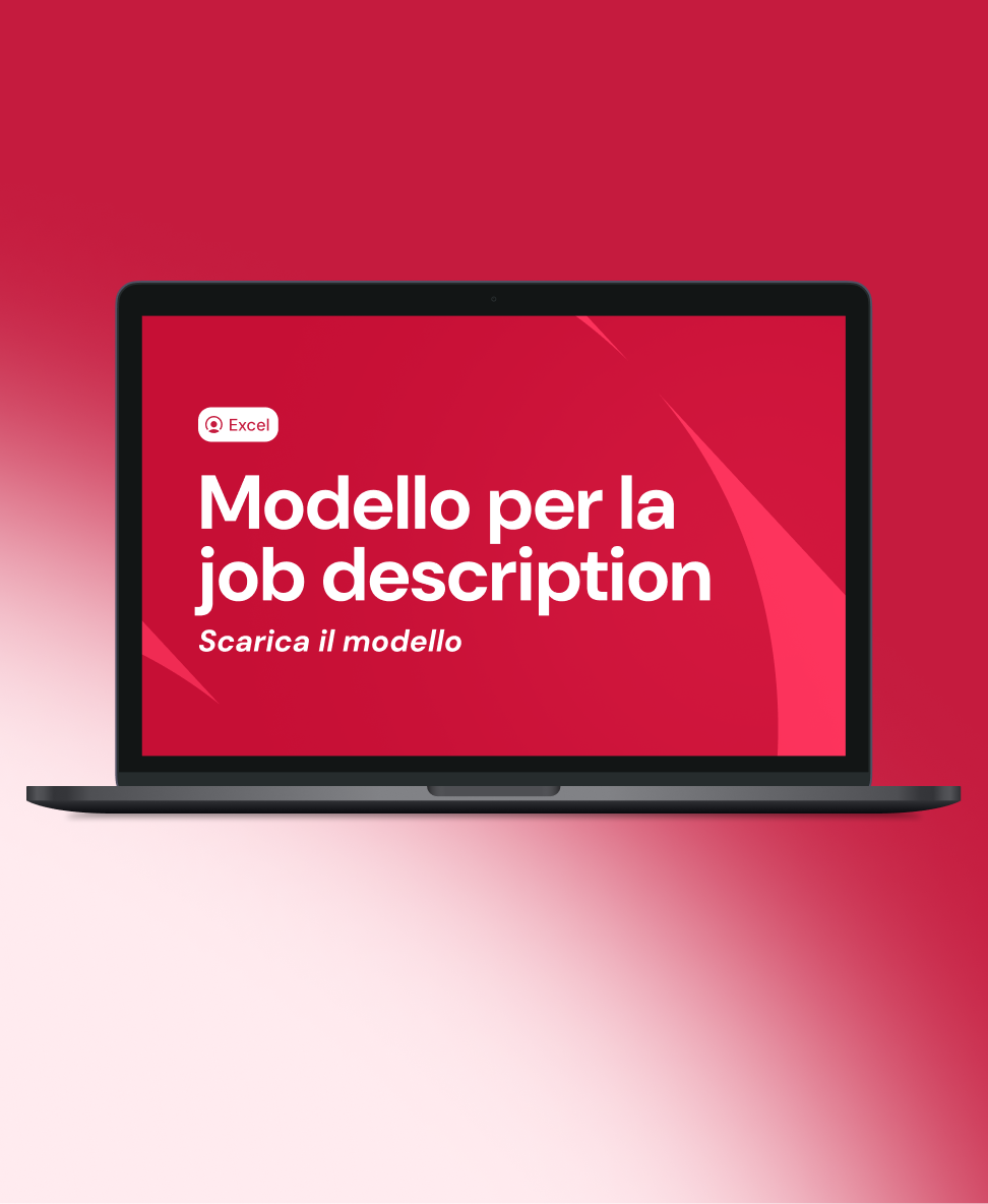 Job description esempio Copertina del template per la job description di Factorial